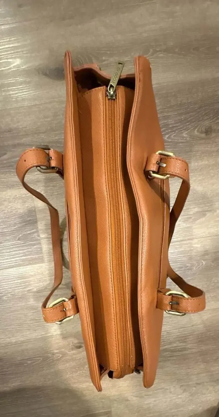 Ecosusi Women's Laptop Work Tote Briefcase in Cognac